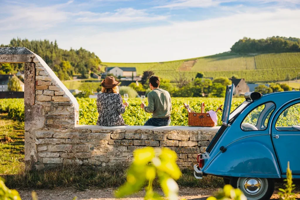 cadre prestigieux vignoble